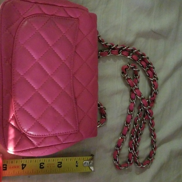 Hot Pink 100% Authentic Chanel Cavisr Square Bag r - Picture 4 of 7